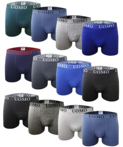 Channo Caleçon en Coton Basique Noir pour Homme, Comfortable et Doux | Confort | Mode Homme | Caleçons Noir | Coussinets