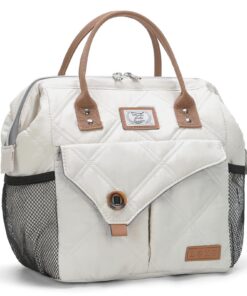 Lekesky Sac à déjeuner isotherme de 10 L | Sac réutilisable femme | Portable et étanche | Idéal pour le travail, l'école