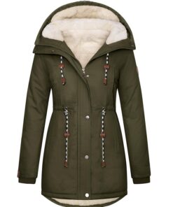 Manteau TOMEEK Femme Hiver Chaud | Chic et Elegant Outercoatavec Poches | Doublure en Peluche Zippé | Manteau Long Polai
