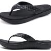 KuaiLu Sandales en Cuir pour Femmes avec Support Orthopédique et Claquettes de Piscine Été