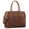 STILORD Nola Sac Shopper Femme Cuir Grande Capacité Sac Travail et Sac Business Véritable Cuir Noir