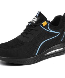 Chaussures de Sécurité OFFCUP Homme Antiblis, Chaussures de Travail Embout Acier Protection Respirant, Chaussures de Séc
