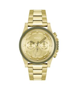 HUGO BOSS Montre Analogique Multifunction à Quartz pour Homme Collection #Brave Avec Bracelet en Acier Inoxydable