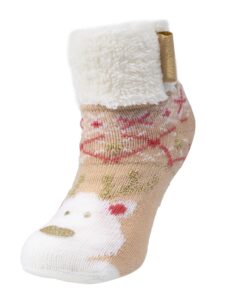 Chaussettes Isotoner anti-dérapantes fille ultra confortables et légères, semelle à picots antidérapants