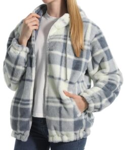JENJON Sweat à Capuche Épaisse en PelucheVelour 2 Face Casual Femme Automne Hiver chaud