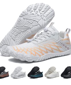 Bravover Chaussures Larges Pieds Nus Barefoot Shoes Antidérapant Respirantes pour Trail Running et Marche