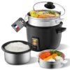 Cuiseur à riz 2L cuiseur vapeur conservation de chaleur soupe céréale noire