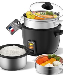 Cuiseur à riz 2L cuiseur vapeur conservation de chaleur soupe céréale noire