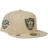 New Era 59Fifty Fitted Beanie Cap anniversary edition d'équipes NFL en beige pour hommes occasionnelle