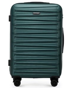 Valise moyenne dure ABS avec serrure à combinaison, poignée télescopique et 4 roulettes - Parfaite pour le voyage Air Fr