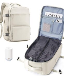 Sac à Dos Sous Vide Ryanair Cabine 40x20x25 Poche Antivol Ports Gourde, Pour Femmes Hommes