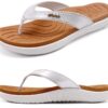 Jiajiale Tongs Femme Mode Orthopédique Confortable Antidérapante Plage Piscine Douche Semelle Caoutchouc