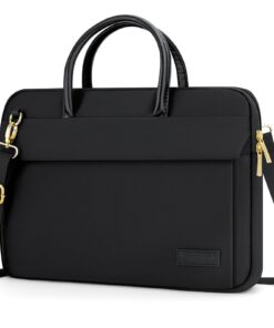 RAINYEAR Sac à Bandoulière pour Ordinateur Portable de 14 Pouces - Sac de Messager en Polyester Mallette de Transport po
