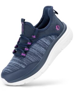 FitVille chaussures de marche femme larges pieds sport usage quotidien léger entraînement fitness