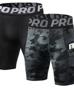 LANBAOSI Short Compression Homme Séchage Rapide Collant Court de Sport Gym LanaBoSI Shorts Compresion Homme LanaBoSI Sho