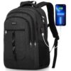 YAMTION Sac à dos Scolaire 17.3 Pouces pour Ado & Homme - Cartable Université Lycée École