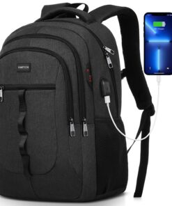 YAMTION Sac à dos Scolaire 17.3 Pouces pour Ado & Homme - Cartable Université Lycée École