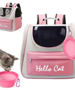 Sac à dos pliable pour chats et chiens | Spacieux | Maigre Espaces | Élévé en Tissu Étanche | Sac de Transport avec Game