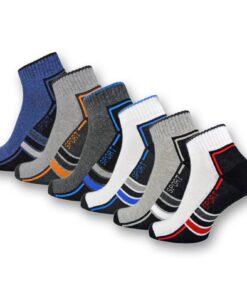 chaussettes basses sport sockenkauf24 homme femme lot 6 12 paires semelle tissu éponge coton