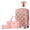 Sea Choice Valise Cabine 55 cm Rigide en ABS avec 8 Roues Multidirectionnelles, Serrure TSA et Trousse de Toilette - Set