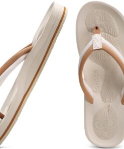 COFACE Tongs Femme Confortable Sandales de Plage Légères Anti-Dérapante