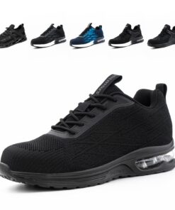 Chaussures de sécurité antidérapantes hommes et femmes EU36-48 Noir Bleu Gris Coussin d'air Absorption