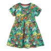 Robe New Front pour Fille - Quotidien, Manche Courte, Imprimé