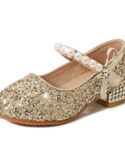 New front Chaussures à talons hauts fille Antidérapant Soirée CocktailMariage Princesse Cendrillon Paillettes