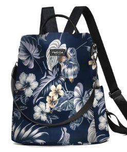 Fmeida Sac à Dos Femme Anti-vol Imperméable pour Voyage Travail Loisirs École Collèges