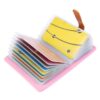 AltomStar Porte Cartes de Crédit en Cuir pour Femme & Homme - 10 Couleurs avec 26 Fentes - Portefeuille Élégant Sécure e
