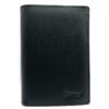 Charmoni Grand Portefeuille pour Homme - Protection Anti RFID - 4 Volets - 7 Cartes & Objets - Cuir Vachette Noir