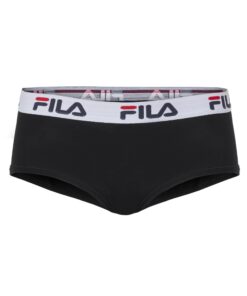 FILA Fu6044 Culottes Femme Élégantes pour Sport et Loisirs Polyester 88%, Elastane 12% Noir/Vision Blue