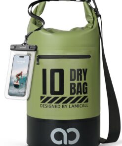 Lamicall IPX8 Étanche Sac Étanche 20L - Robuste & Résistant aux Rayures, Sac à Dos Étanche avec Bandoulière Réglable, Pê
