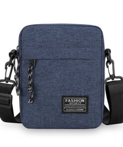 Sac Bandoulier Enreluya Homme Grande Capacité Gris Sac Bandoulier Enreluya Homme avec 4 Poches Gris Sac Bandoulier Enrel
