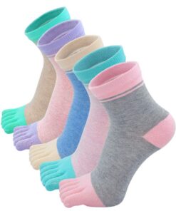 Chaussettes à doigts Putuo Femme | Douces et Respirantes | 4/5 Paires | OEKO-TEX | Sport | Femmes