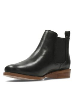Clarks Femme Taylor Shine Bottes Chelsea Noir Élégantes Warmes Hiver Qualité Haute Taille 41