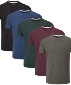 Charles Wilson Pack de 5 T-Shirts Unis à Col Rondtaille XS-Ltaille XS-Ltendance mode américanneréférence en ventes