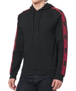 HUGO Liam Noir Hoodie Homme M 10271462 - Sweat-Shirt Lounww Mode