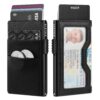 VULKIT Porte Cartes de Crédit avec Poches EDC et Fenêtre d'Identification RFID Pop Up Mince en Métal Pour Homme Voyage