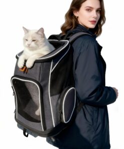 Sac à Dos Respirant et Pliable Morpilot pour Chiot + Bol Sac à Dos Morpilot Respirant et Pliable pour Chien + Bol Sac à