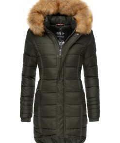 Manteau d'hiver Navahoo papaya matelassé pour Dame avec capuche - XS-XXL
