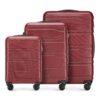 Valises de Voyage Modernes WITTCHEN Trail Style 3 Pièces (S/M/L) – Légères, Conçues pour les Voyageurs, Durable et Spaci