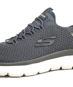 Skechers Summits High Range Baskets Homme Charbon Maille, Homme, Chaussures de marche, Sentiers de randonnée, Respirante