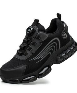 GemChve Chaussures de Sécurité Légères pour Hommes et Femmes | Respirantes et Antidérapantes | Avec Embout en Acier | 36