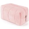 Trousse de Maquillage Aucuu Grande Capacity Pour Femme Voyage avec Fermeture Éclair Motif Floral