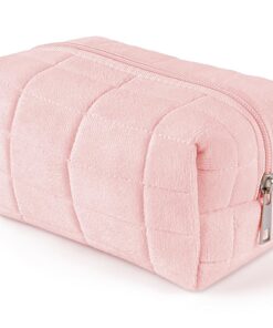 Trousse de Maquillage Aucuu Grande Capacity Pour Femme Voyage avec Fermeture Éclair Motif Floral