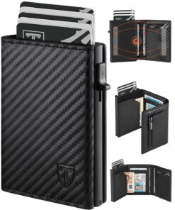 Portefeuille Homme TEEHON Fermeture Magnétique Noir | Blocage RFID & Compartiments Multiples