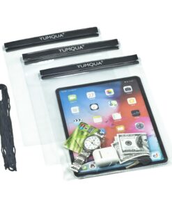 YUMQUA Grande Pochette Étanche KAYAK Randonnée Sports Nautiques Document Carte Vêtement Imperméable