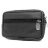 Charmoni Portefeuille Homme Compact et Léger en Cuir avec Fermeture Éclaire pour Poches Plates et Passant Ceinture
