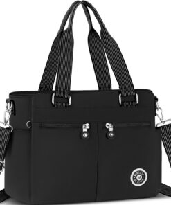 VOBUKE Sac Bandoulière Femme Grande Imperméable en Nylon Sacoche Messager pour Voyage École et Usage Quotidien